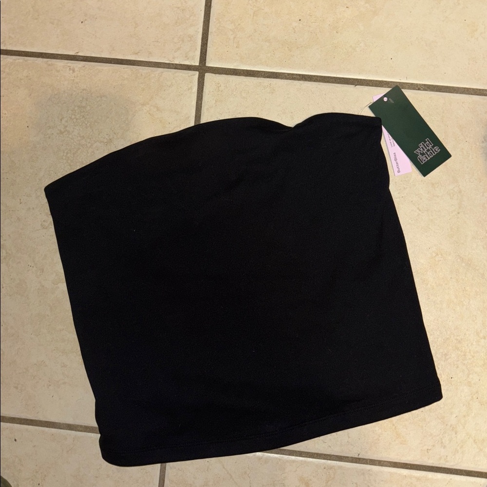 Wild Fable Black Crop Top